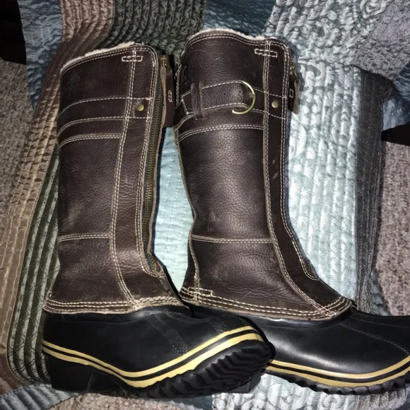 Sorel Shoes Sorel Winter Fancy Tall Zippered Duck Boots Poshmark